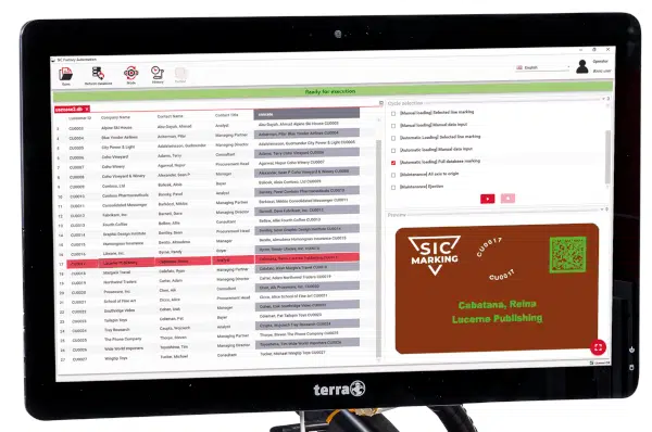 automated plate laser marking machine