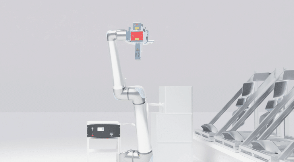 Robotic laser marking system