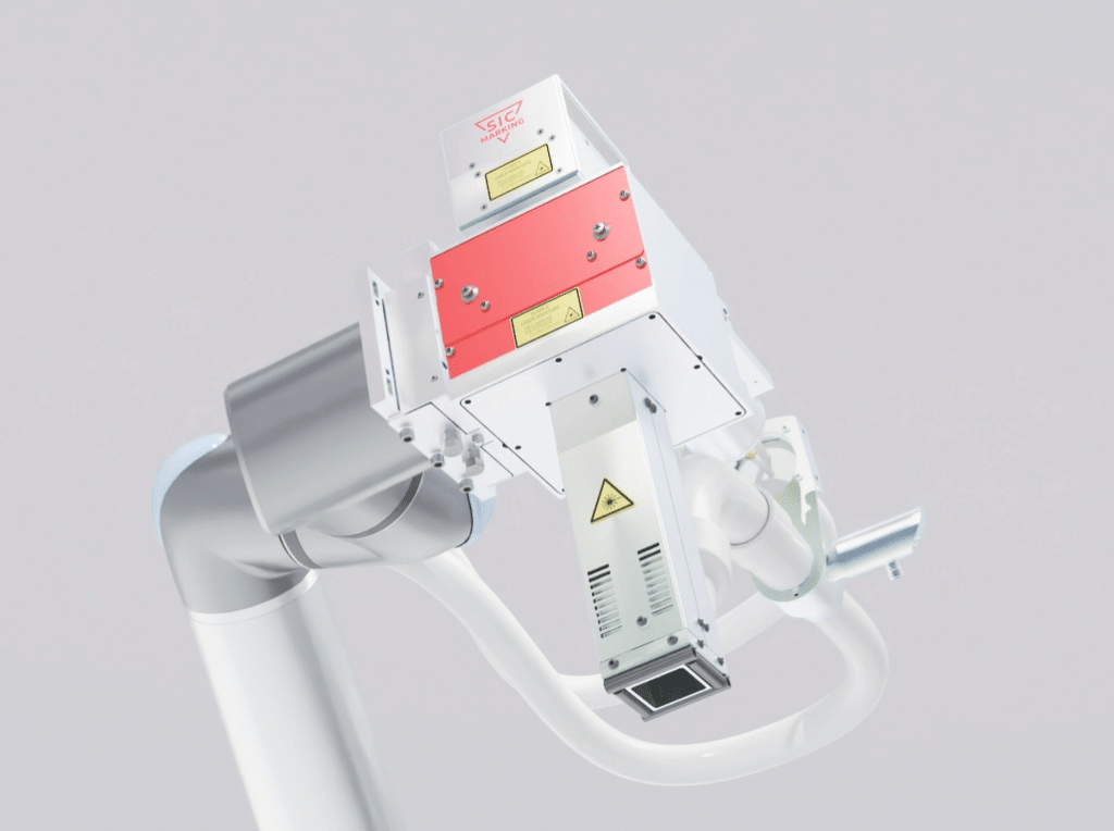 Robotic laser marking system