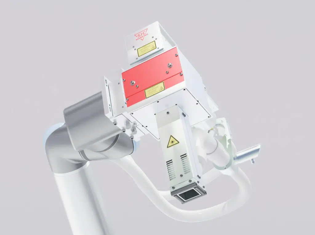 Robotic laser marking system