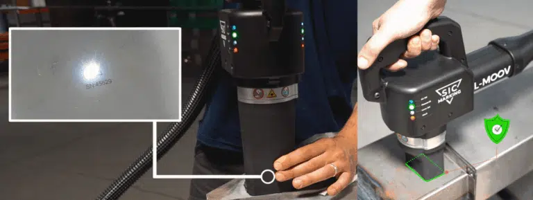 How to address the challenge of marking railway parts with multiple shapes and dimensions?